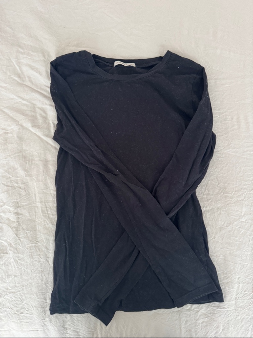 Amazon Basics Long Sleeve Black Top